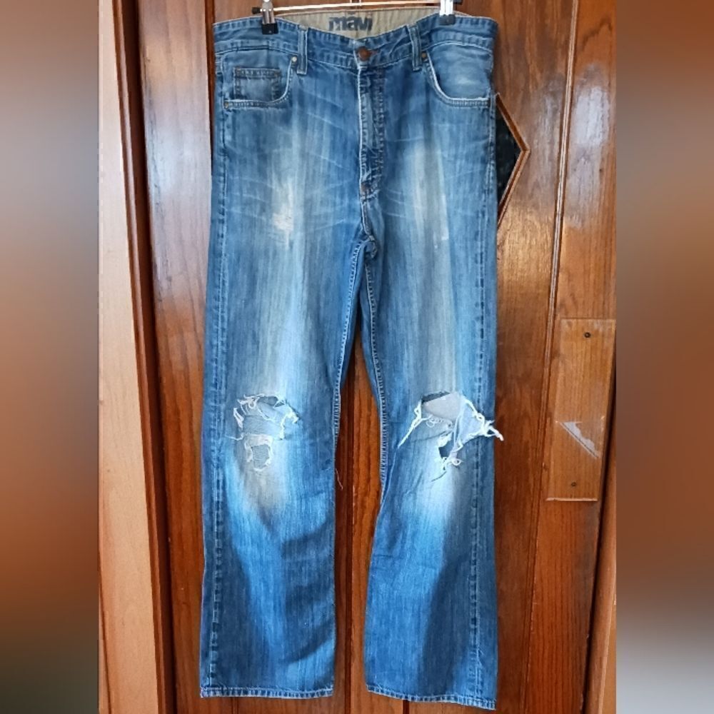 Men's MAVI Ribbed Relaxed Blue Jeans 34/34